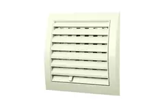 Kratka ścienna regulowana 150x150 średnica: 100 biała