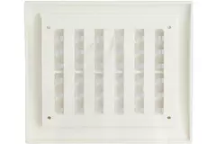 Kratka ścienna regulowana 150x150 biała - N10R