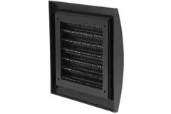 Kratka ścienna regulowana 150 x 150 mm średnica 100 mm antracyt - ND10A