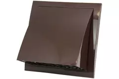 Kratka elewacyjna z przepustnicą zwrotną 190x190 mm średnica 150 mm brązowa - ND15FVB