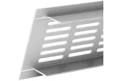 Listwa przypodłogowa aluminiowa - srebrna L=300mm x H=40mm -RA430S