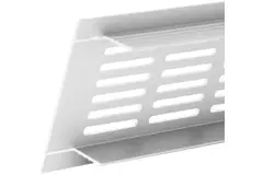 Listwa przypodłogowa aluminiowa - biała L=500mm x H=40mm -RA450
