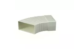 Kolano prostokątne plastikowe poziome 15-60° 110 x 55 mm - KLH15-60