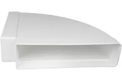 Łuk prostokątny plastikowy poziomy 90° 220 x 55 mm - KLH25-90