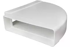 Łuk prostokątny plastikowy poziomy 90° 220 x 55 mm - KLH25-90