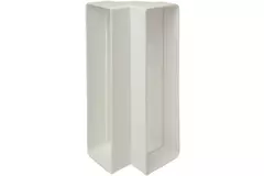 Kolano prostokątne plastikowe pionowe 90° 220 x 55 mm - KLV25-90