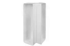 Kolano prostokątne plastikowe pionowe 90° 220 x 55 mm - KLV25-90
