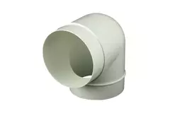 Kolano okrągłe plastikowe o średnicy 90°: 100 mm AL100-90