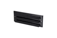 Zewnętrzna kratka ścienna do montażu natynkowego 300 mm x 100 mm CZARNA