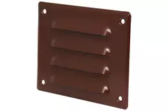 Kratka wentylacyjna metalowa prostokątna 140 x 105 mm brązowa - MR14105B