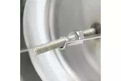 Zawór wentylacyjny wyciągowy ze stali nierdzewnej Ø 125 mm z kołnierzem mocującym - DVS125Y/1