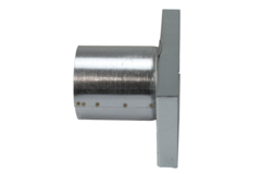 Pokrywa 220x80 mm z przyłączem o średnicy 80 mm do rury spalinowej