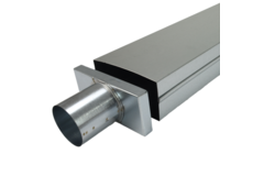 Pokrywa 220x80 mm z przyłączem o średnicy 80 mm do rury spalinowej