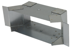 Przyłącze boczne 220x80 mm dla rury spalinowej