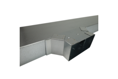 Przyłącze boczne 220x80 mm dla rury spalinowej