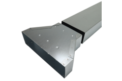 Redukcja 300 x 80 mm na 220 x 80 mm do galwanizowanego kanału prostokątnego