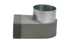 Kolanko Thermoduct 170 mm x 80 mm do średnicy 160 mm do kanałów wentylacyjnych