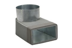 Kolanko Thermoduct 170 mm x 80 mm do średnicy 160 mm do kanałów wentylacyjnych