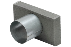 Pokrywa końcowa termoprzewodu 220x80 mm ze średnicą przyłącza 80 mm