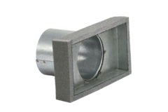 Pokrywa końcowa termoprzewodu 220x80 mm ze średnicą przyłącza 80 mm