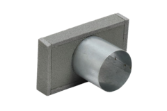 Pokrywa końcowa termoprzewodu 220x80 mm ze średnicą przyłącza 80 mm