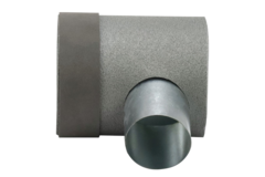 Średnica przegrody Thermoduct 125mm H=80 mm tylko z otworem do drążenia tuneli