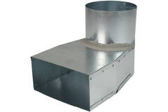 Kątownik rurowy 220x80 mm do średnicy 160 mm do kanałów