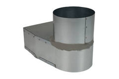 Kątownik rurowy 220x80 mm do średnicy 160 mm do kanałów