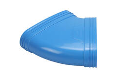 Wavin Ventiza Kolano 45 stopnie PVC owalne 235x80 mm poziome M/S