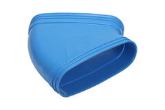 Wavin Ventiza Kolano 45 stopnie PVC owalne 235x80 mm poziome M/S
