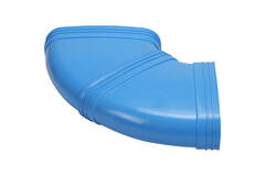Wavin Ventiza Kolano 90 stopnie PVC owalne 235x80 mm poziome M/M