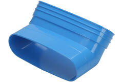 Wavin Ventiza Kolano 45 stopnie PVC owalne 235x80 mm pionowy M/S