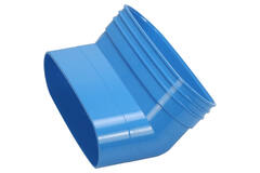 Wavin Ventiza Kolano 45 stopnie PVC owalne 235x80 mm pionowy M/S