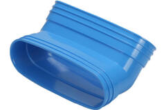 Wavin Ventiza Kolano 45 stopnie PVC owalne 195x80 mm pionowy M/M