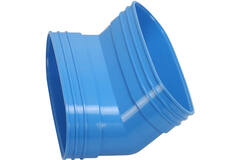 Wavin Ventiza Kolano 45 stopnie PVC owalne 235x80 mm w pionie M/M