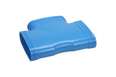 Wavin Ventiza Trójnik 90 stopnie PVC owalny 195x80 mm M/M/M
