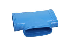 Wavin Ventiza Trójnik 90 stopnie PVC owalny 195x80 mm M/M/M