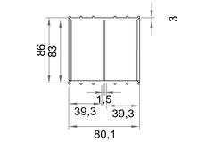 Wavin Ventiza Łącznik PVC owalny 195x80 mm M/M