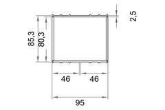 Wavin Ventiza Rura overszuwająca PVC owalna 235x80 mm M/M