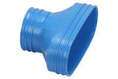 Wavin Ventiza Przejście PVC owalne 195x80 mm do 80 mm M/M