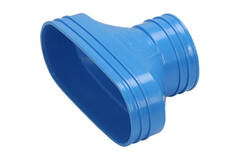Wavin Ventiza Przejście PVC owalne 195x80 mm do 80 mm M/M