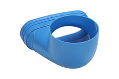 Wavin Ventiza Końcówka 90 stopnie PVC owalna 235x80x100 mm według średnicy 160 mm M/M