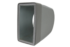 Pojedynczy symetryczny element narożny przegrody Thermoduct 220x80 mm według średnicy 125 mm