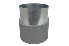 Pojedynczy symetryczny element narożny przegrody Thermoduct 220x80 mm według średnicy 160 mm