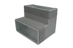 Kolanko Thermoduct 90 stopni 170x80 pionowe do kanałów wentylacyjnych