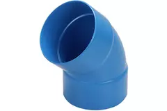 Wavin Ventiza kolano 45 stopnie PVC okrągłe według średnicy 80 mm M/M