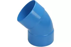 Wavin Ventiza kolano 45 stopnie PVC okrągłe według średnicy 80 mm M/M