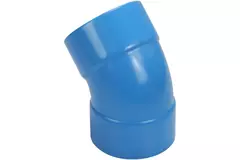 Wavin Ventiza kolano 45 stopnie PVC okrągłe według średnicy 80 mm M/M