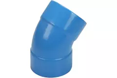 Wavin Ventiza kolano 45 stopnie PVC okrągłe według średnicy 80 mm M/M