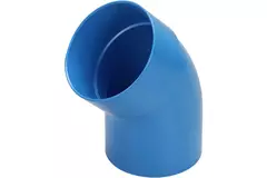 Wavin Ventiza kolano 45 stopnie PVC okrągłe według średnicy 80 mm M/S